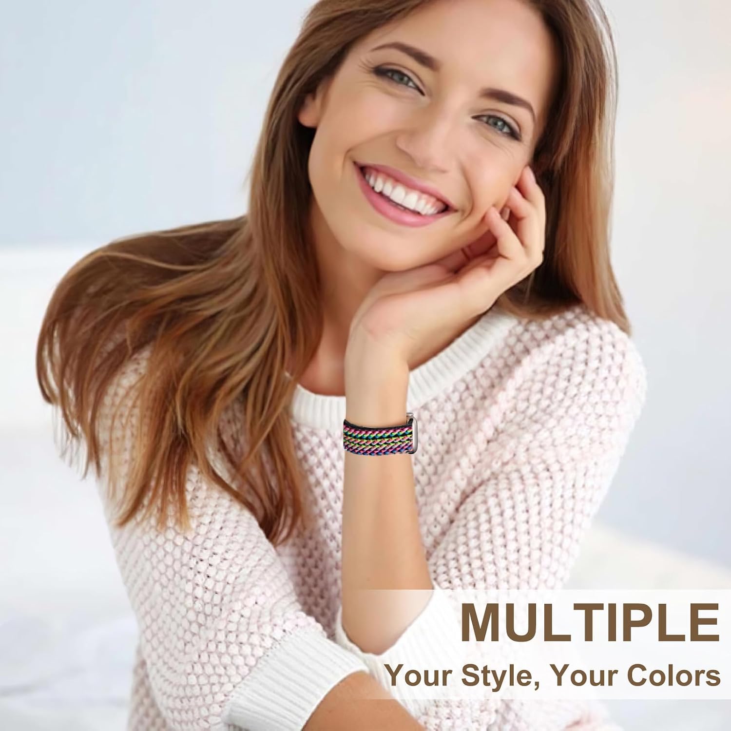 5 Pack Stretchy Bands Compatible with Apple Watch
