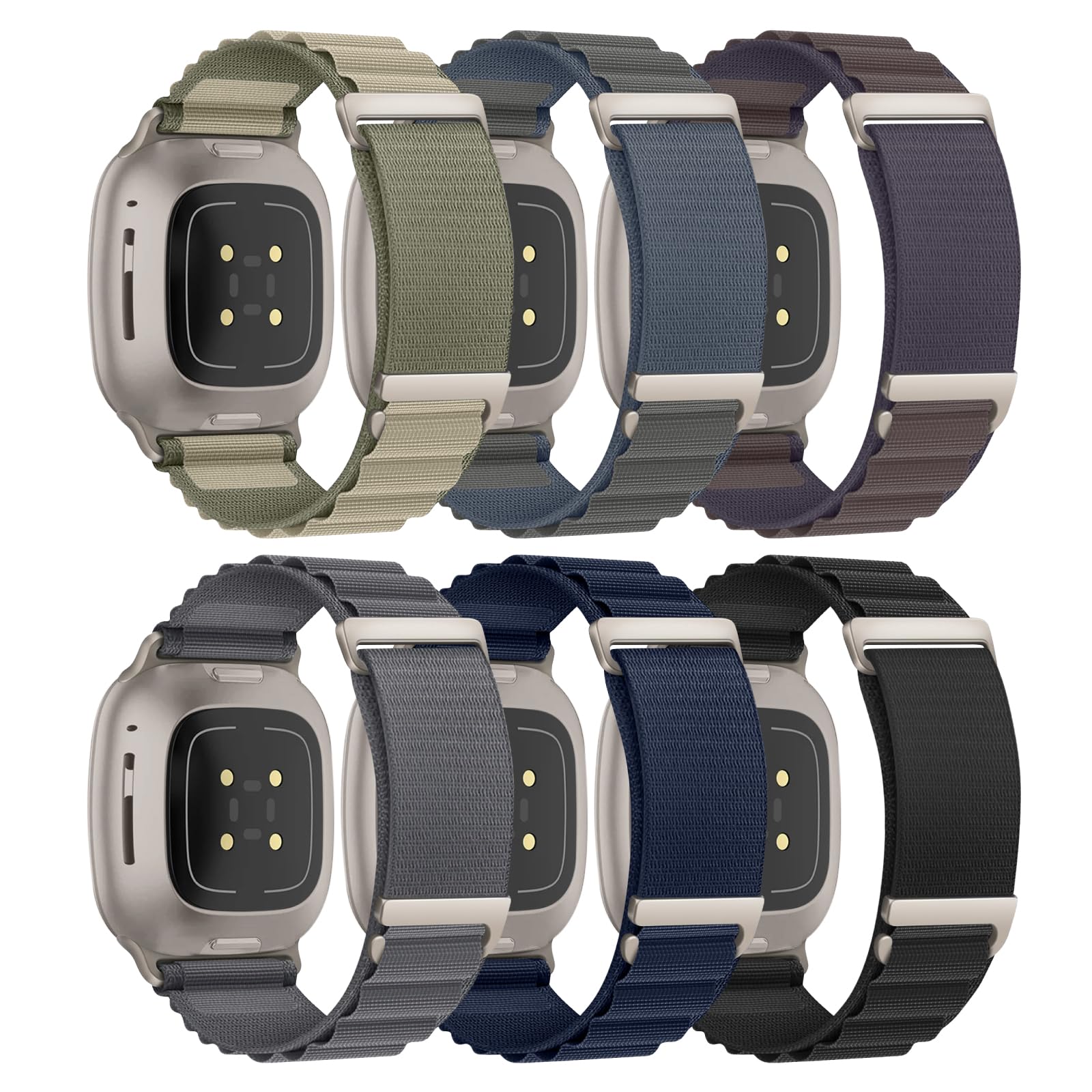 6 Pack Sport Band Compatible with Apple Watch Ultra 2 Band 49mm 46mm 45mm 44mm 42mm for Men Women, Breathable Nylon Trail Loop and Alpine Loop for iWatch Ultra 3/Ultra/Series 11 10 9 8 7 6 5 4 3 SE