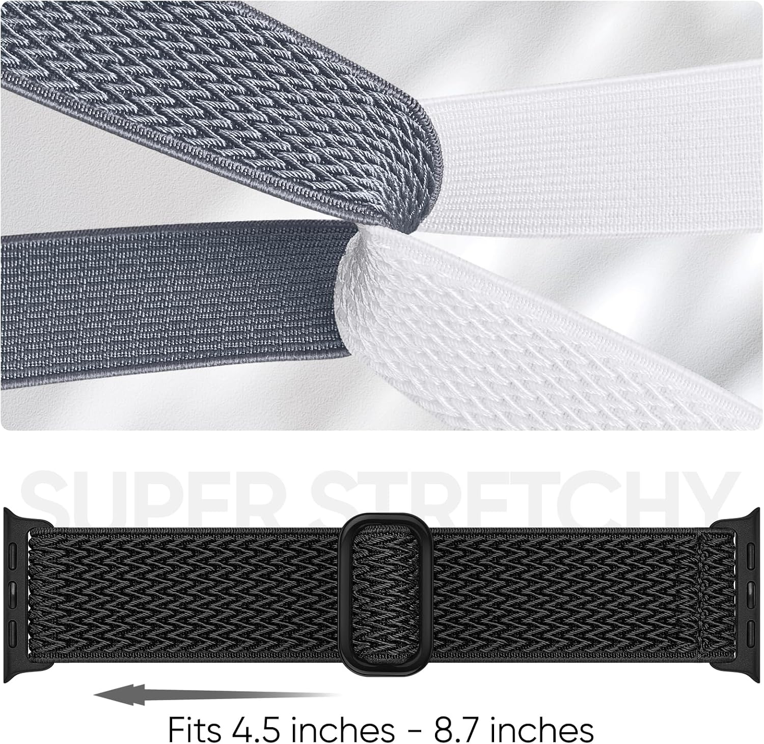 4 Pack Stretchy Nylon Band Apple Watch