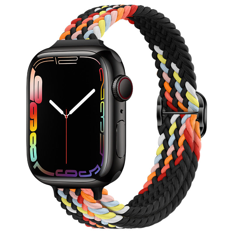 Knitted nylon watch strap suitable for Apple Watch Series 1-11,Ultra 1-3