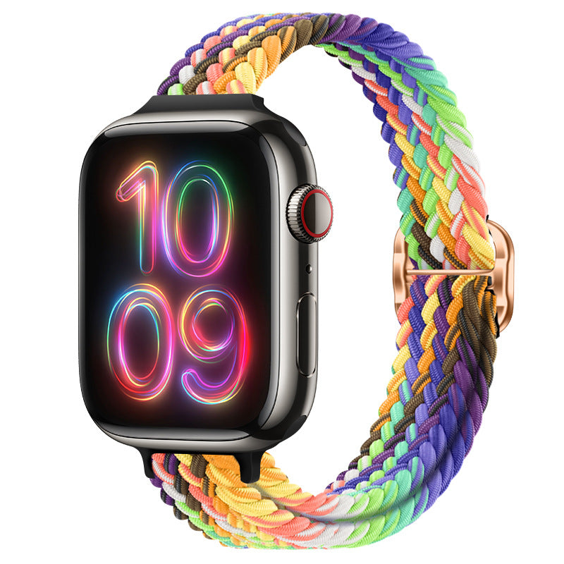 Knitted nylon watch strap suitable for Apple Watch Series 1-11,Ultra 1-3