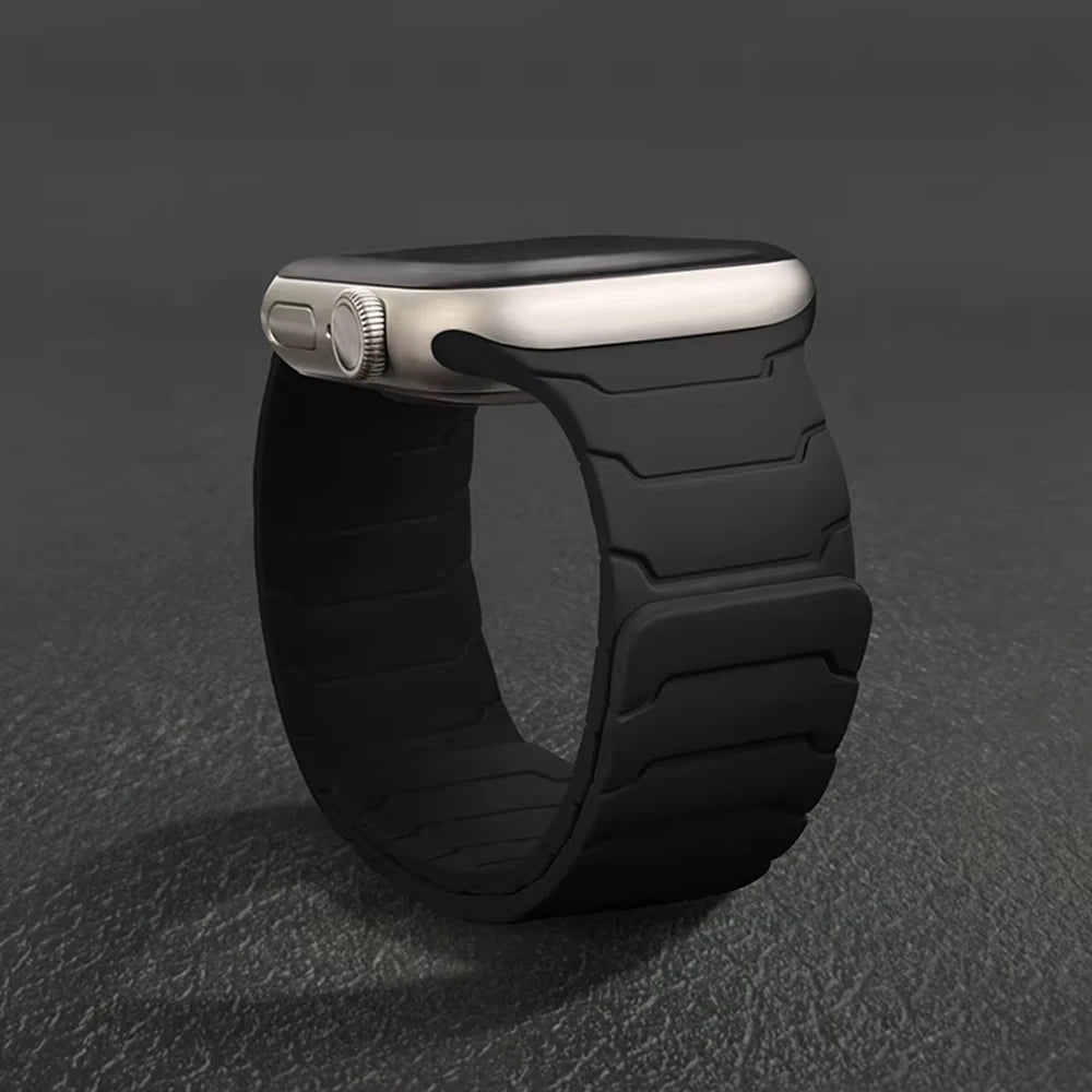 Silicone Magnetic Strap For Apple Watch Band