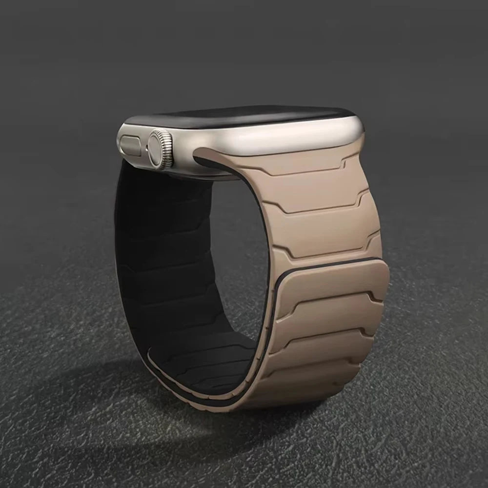 Silicone Magnetic Strap For Apple Watch Band