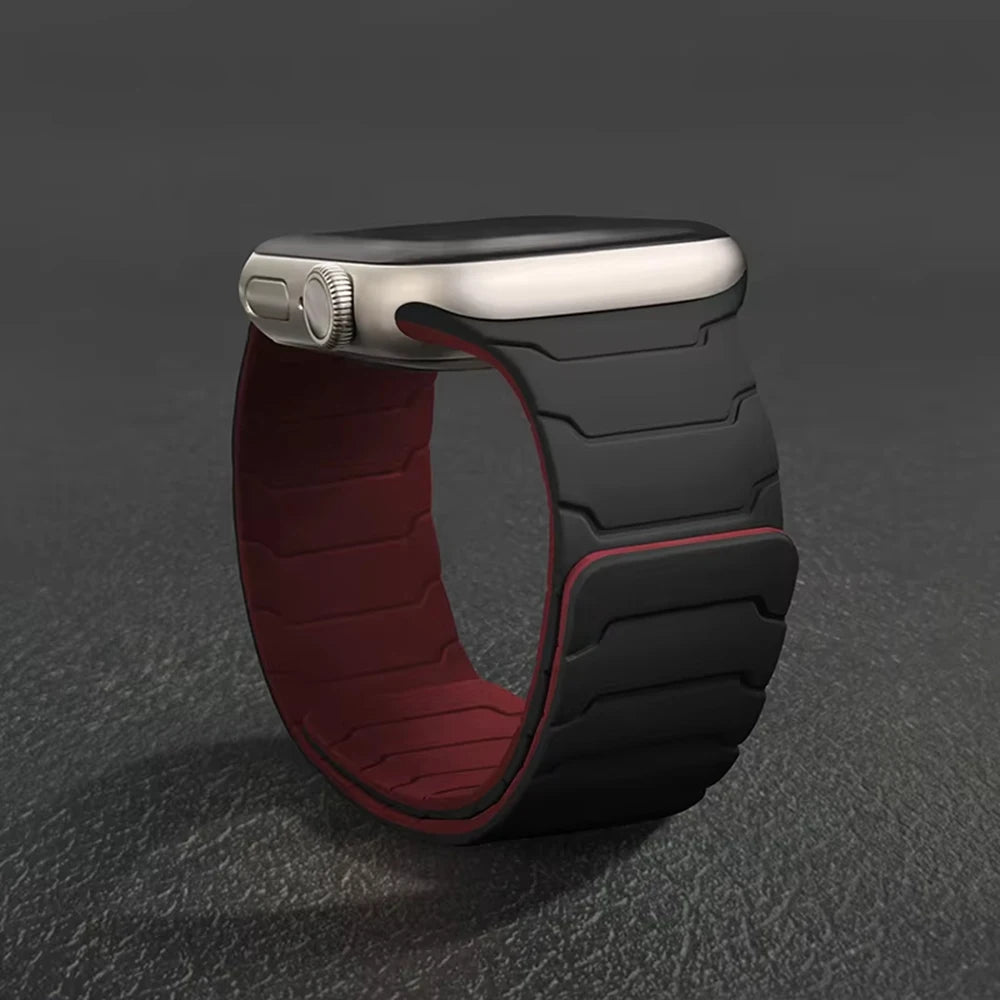 Silicone Magnetic Strap For Apple Watch Band