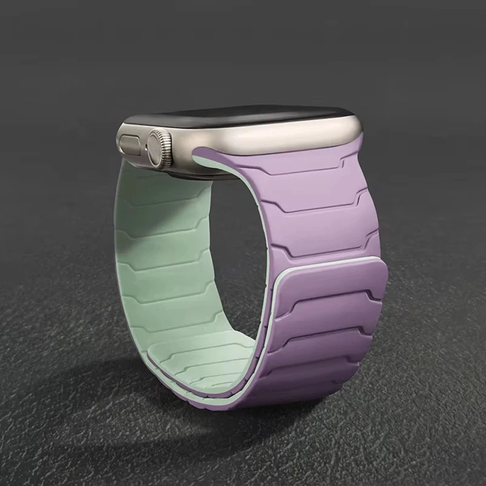 Silicone Magnetic Strap For Apple Watch Band
