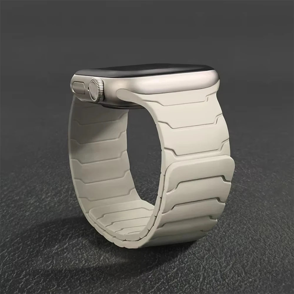 Silicone Magnetic Strap For Apple Watch Band