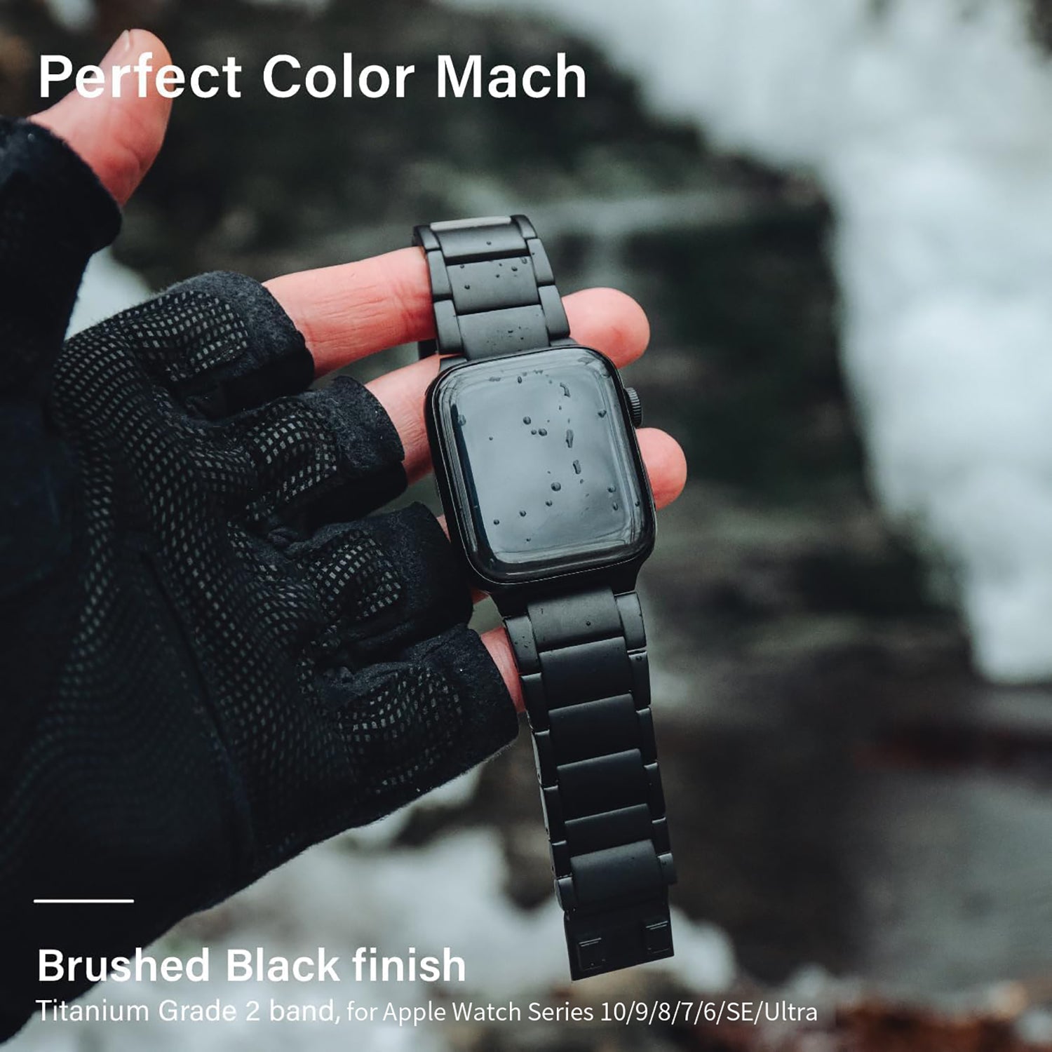 Luxury Magnetic Titanium Alloy Watch Strap For Apple Watch