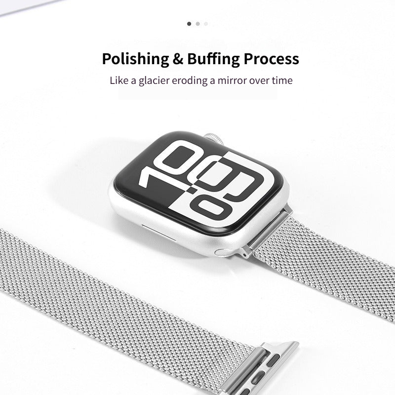 AOADBand Milanese buckle Stainless Steel Strap For Apple Watch Series 1-11