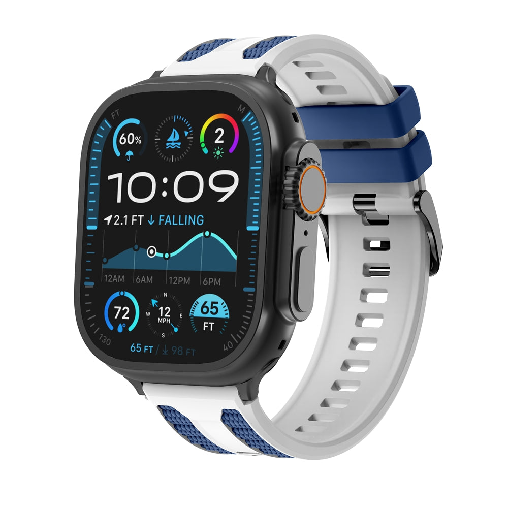 AOADBAND All-Weather 3D Woven-Texture Silicone Sport Band | Waterproof & Sweat-proof Breathable Strap for Apple Watch Ultra 3/2/1, Series 11-4 (49/46/45/44/42mm)