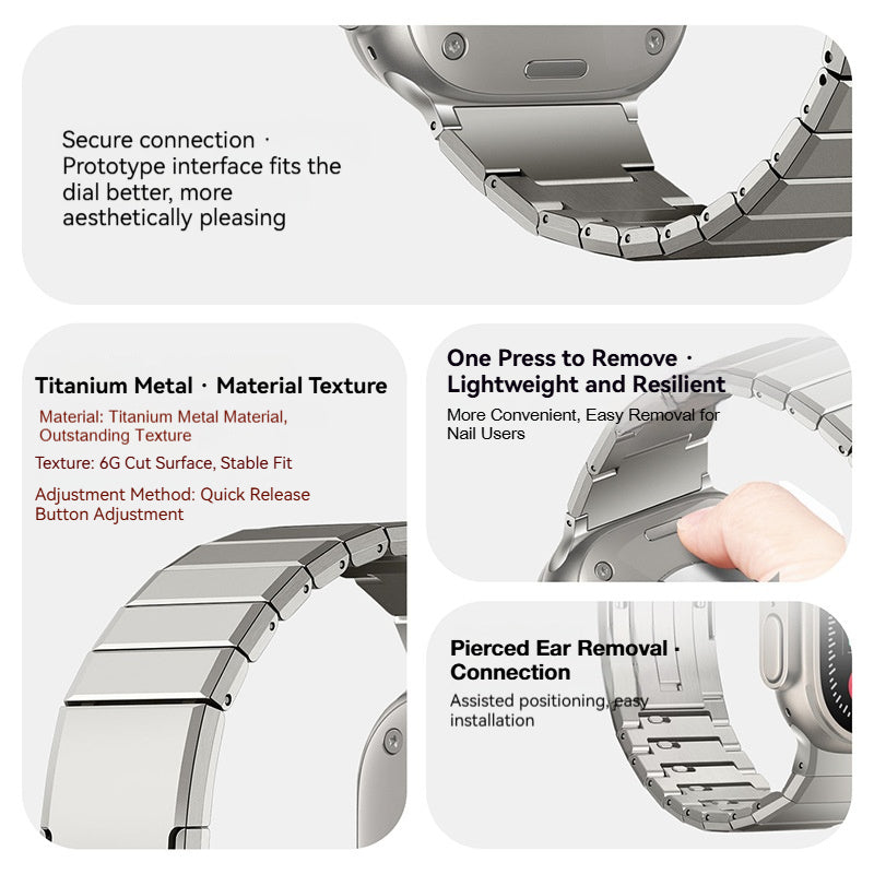 Titanium Alloy Strap For Apple Watch Series 1-11