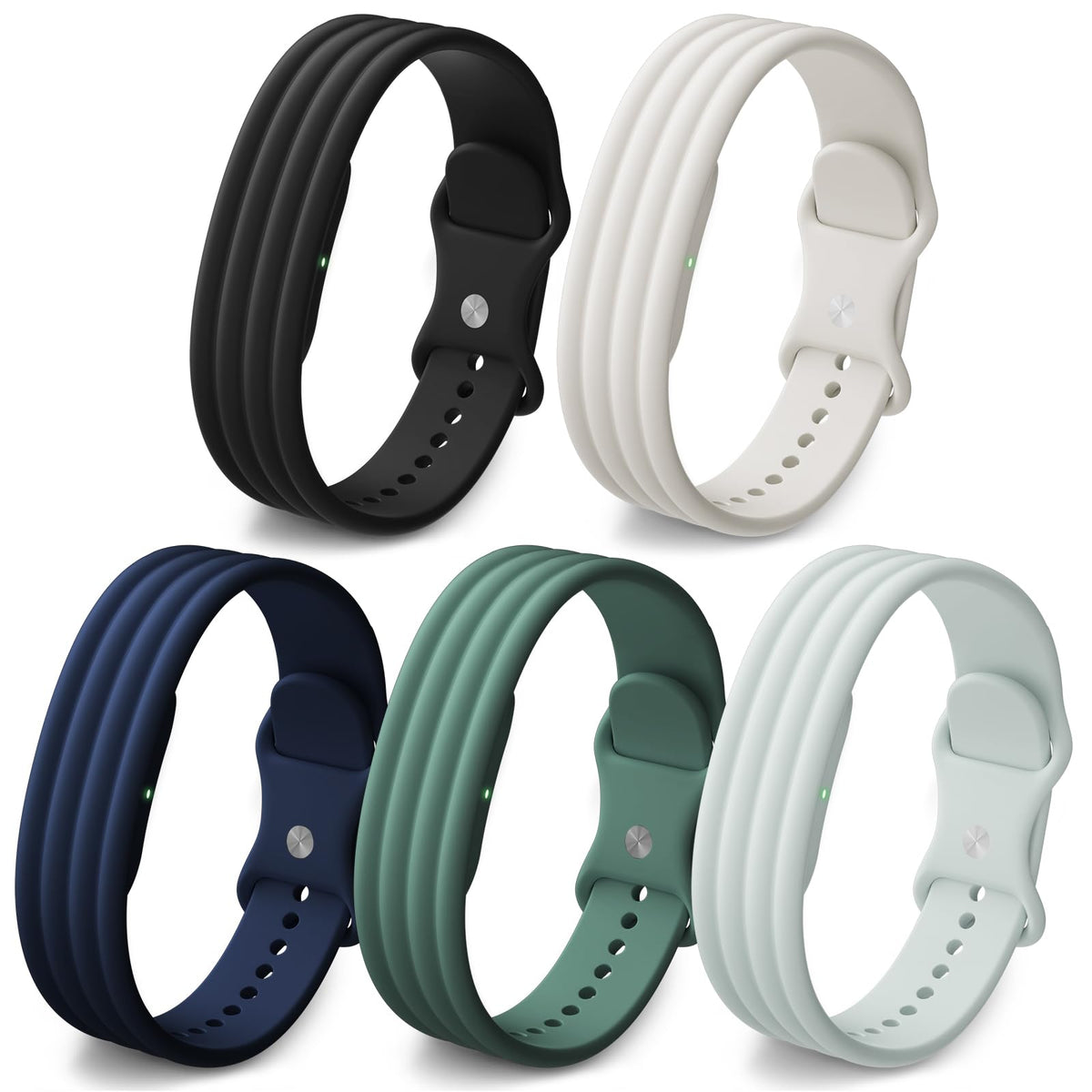 5-Pack Google Fitbit Air Silicone Band