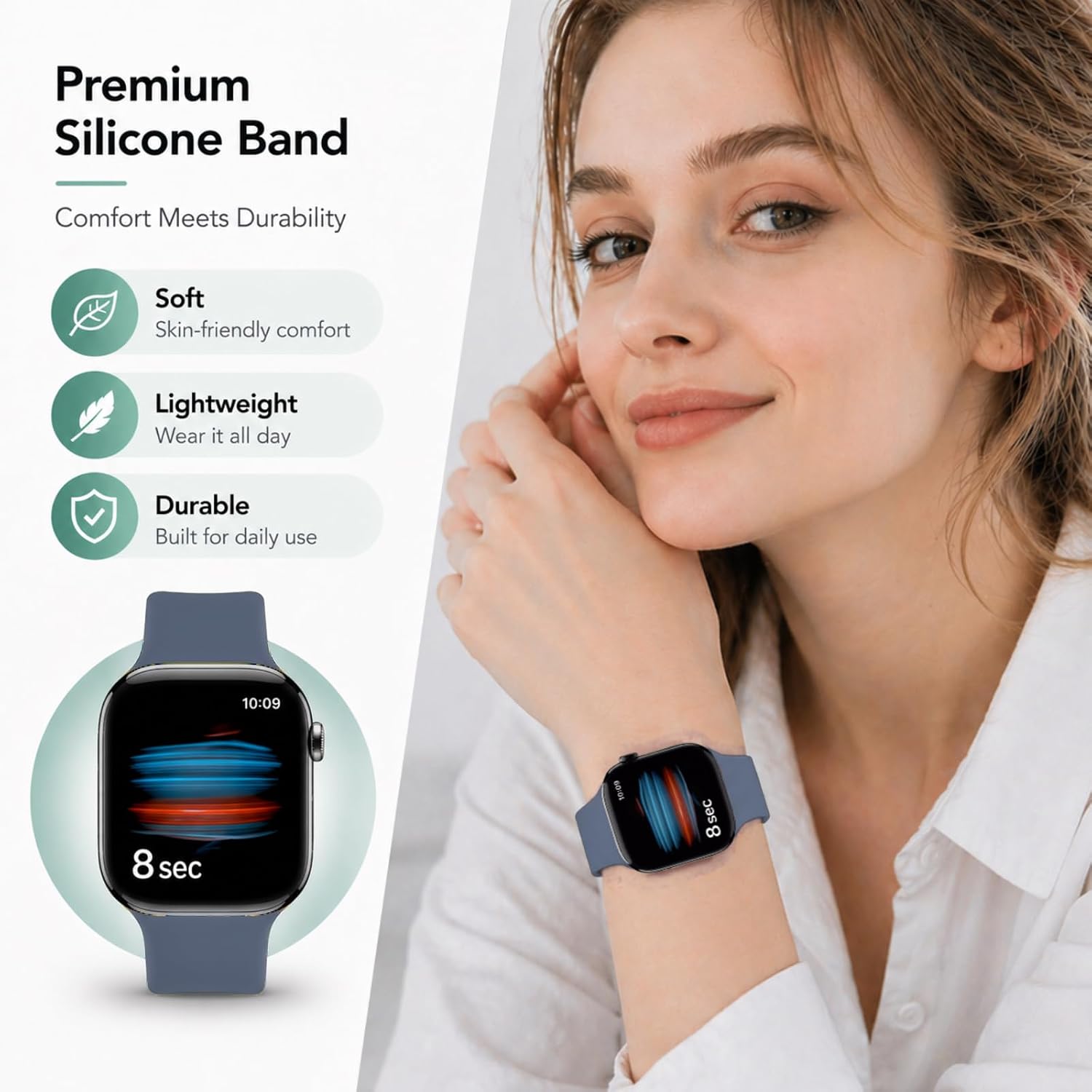 6 Pack Sport Bands Compatible with Apple Watch