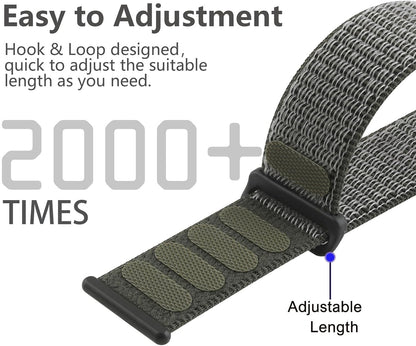 10 Pack Nylon Bands Compatible with Apple Watch