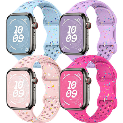 4 Pack Sport Bands Compatible with Apple Watch