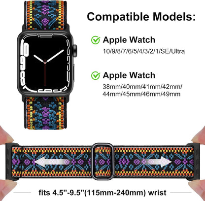 5 Pack Stretchy Bands Compatible with Apple Watch