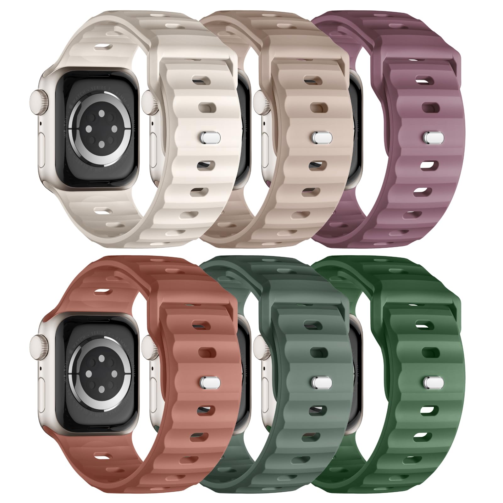6-Pack Band Compatible with Apple Watch