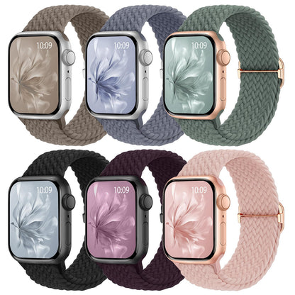 6 Pack Braided Stretchy Bands Apple Watch