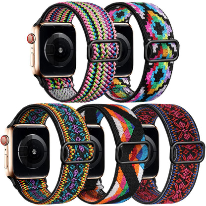 5 Pack Stretchy Bands Compatible with Apple Watch