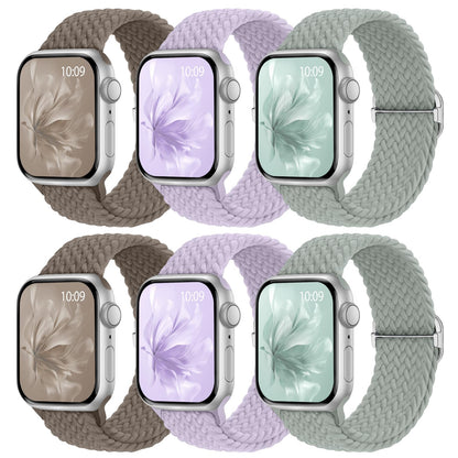 6 Pack Braided Stretchy Bands Apple Watch
