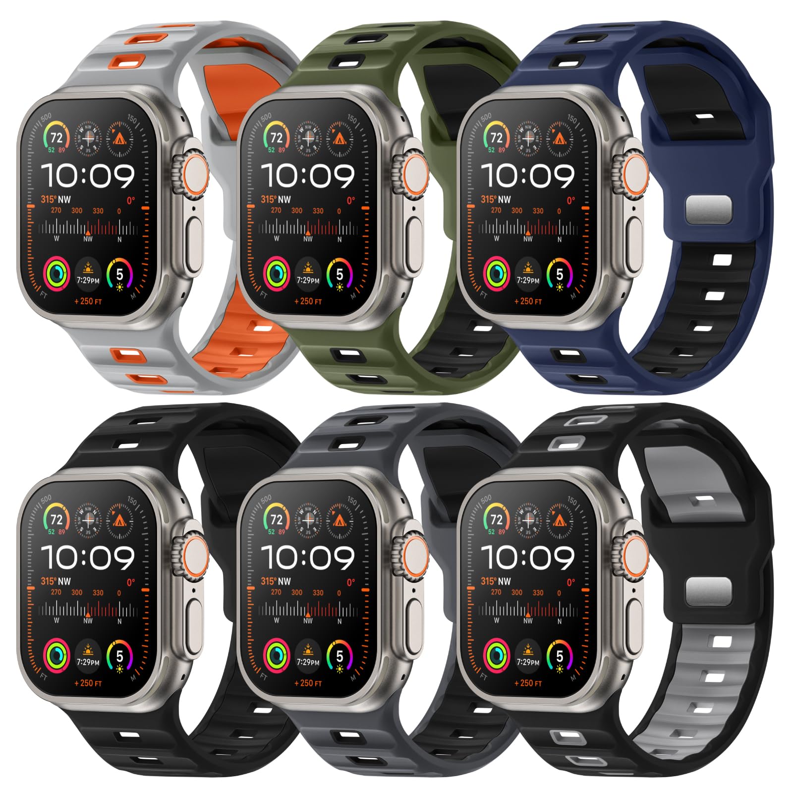 6-Pack Band Compatible with Apple Watch