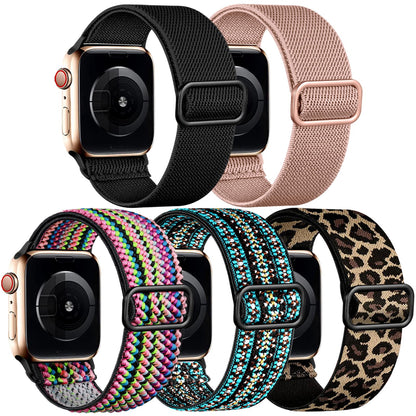 5 Pack Stretchy Bands Compatible with Apple Watch