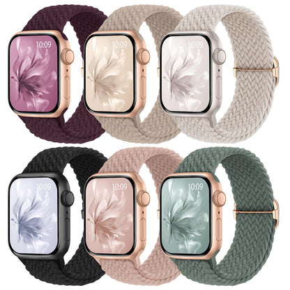 6 Pack Braided Stretchy Bands Apple Watch