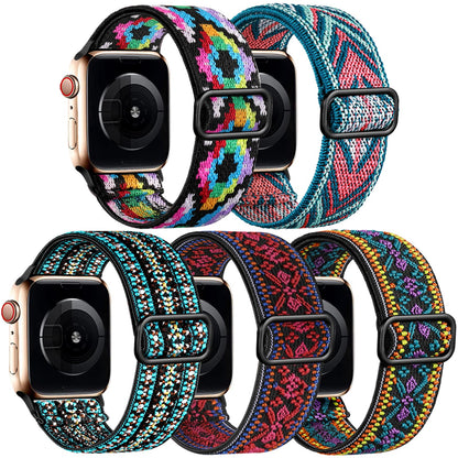 5 Pack Stretchy Bands Compatible with Apple Watch