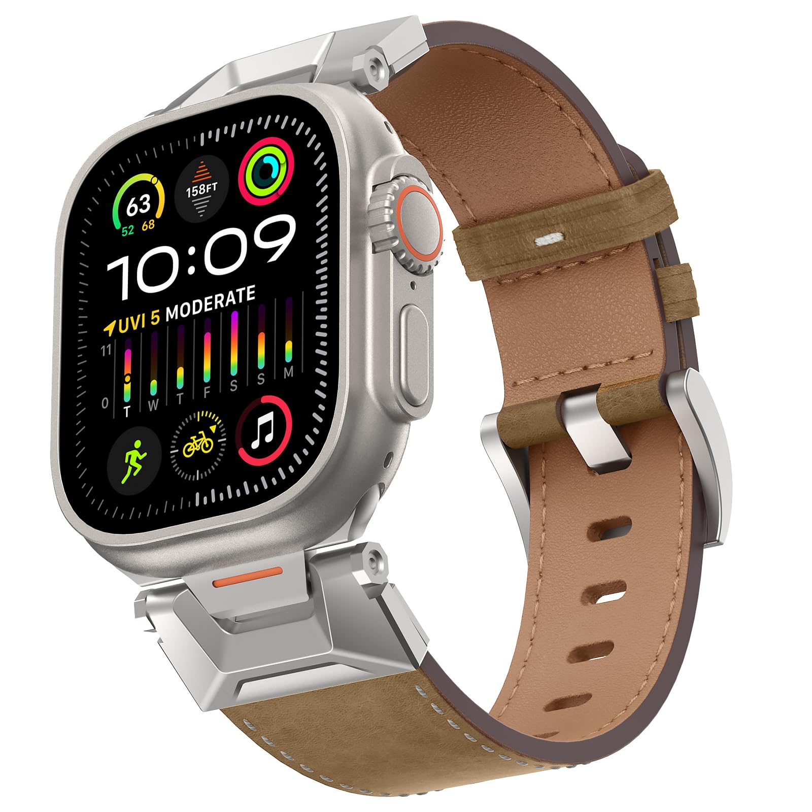 Genuine Leather Band Compatible with Apple Watch