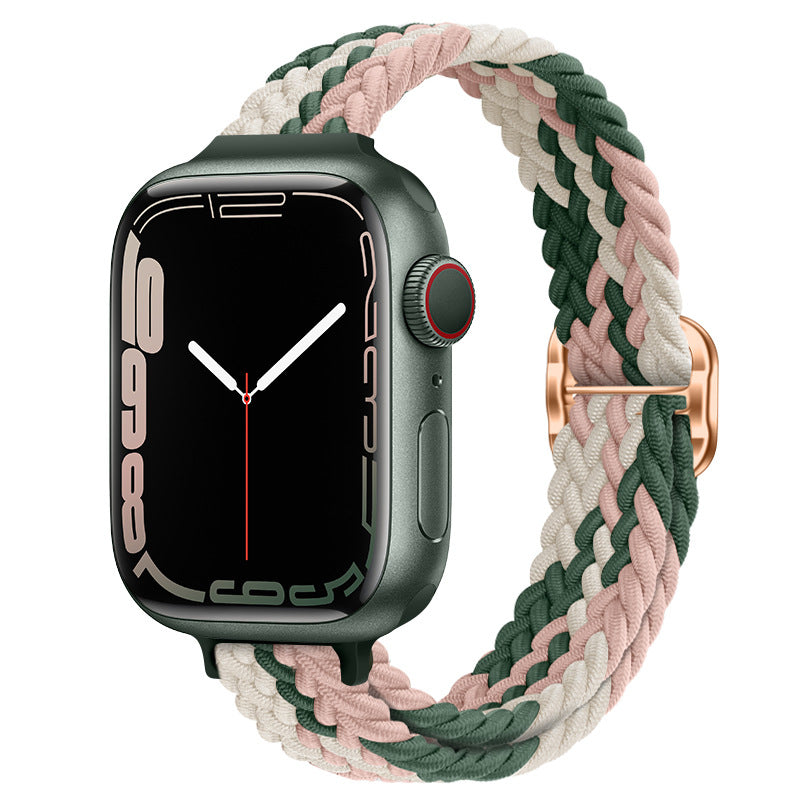 Knitted nylon watch strap suitable for Apple Watch Series 1-11,Ultra 1-3