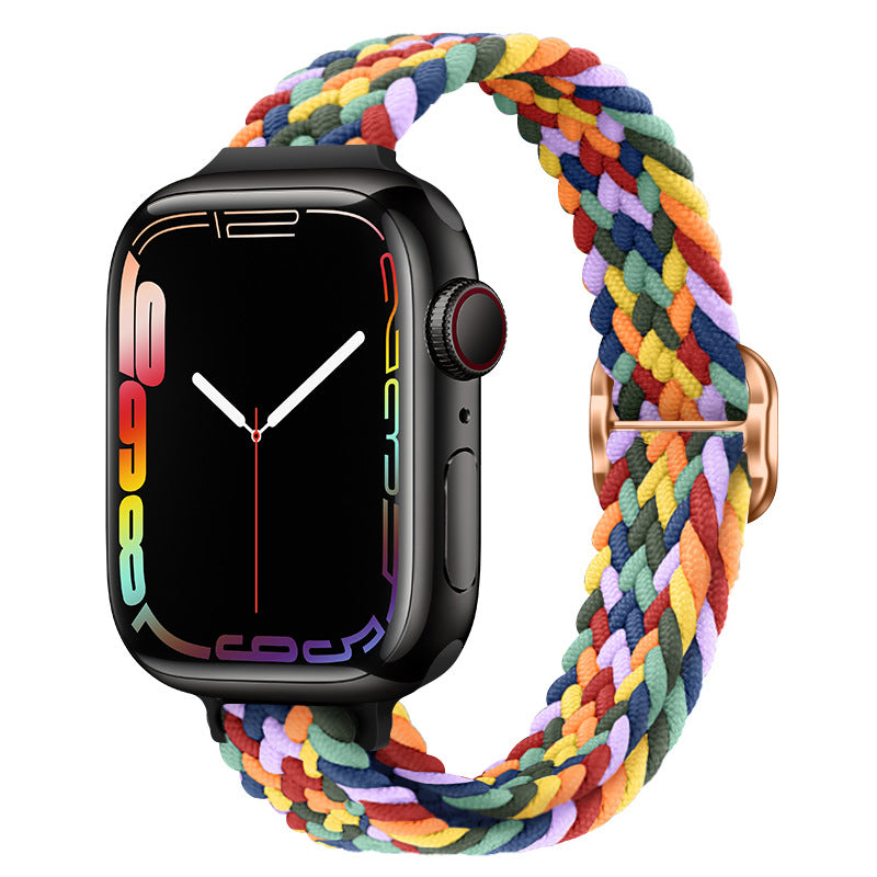 Knitted nylon watch strap suitable for Apple Watch Series 1-11,Ultra 1-3