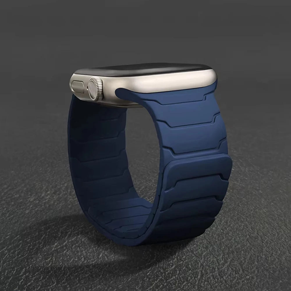 Silicone Magnetic Strap For Apple Watch Band