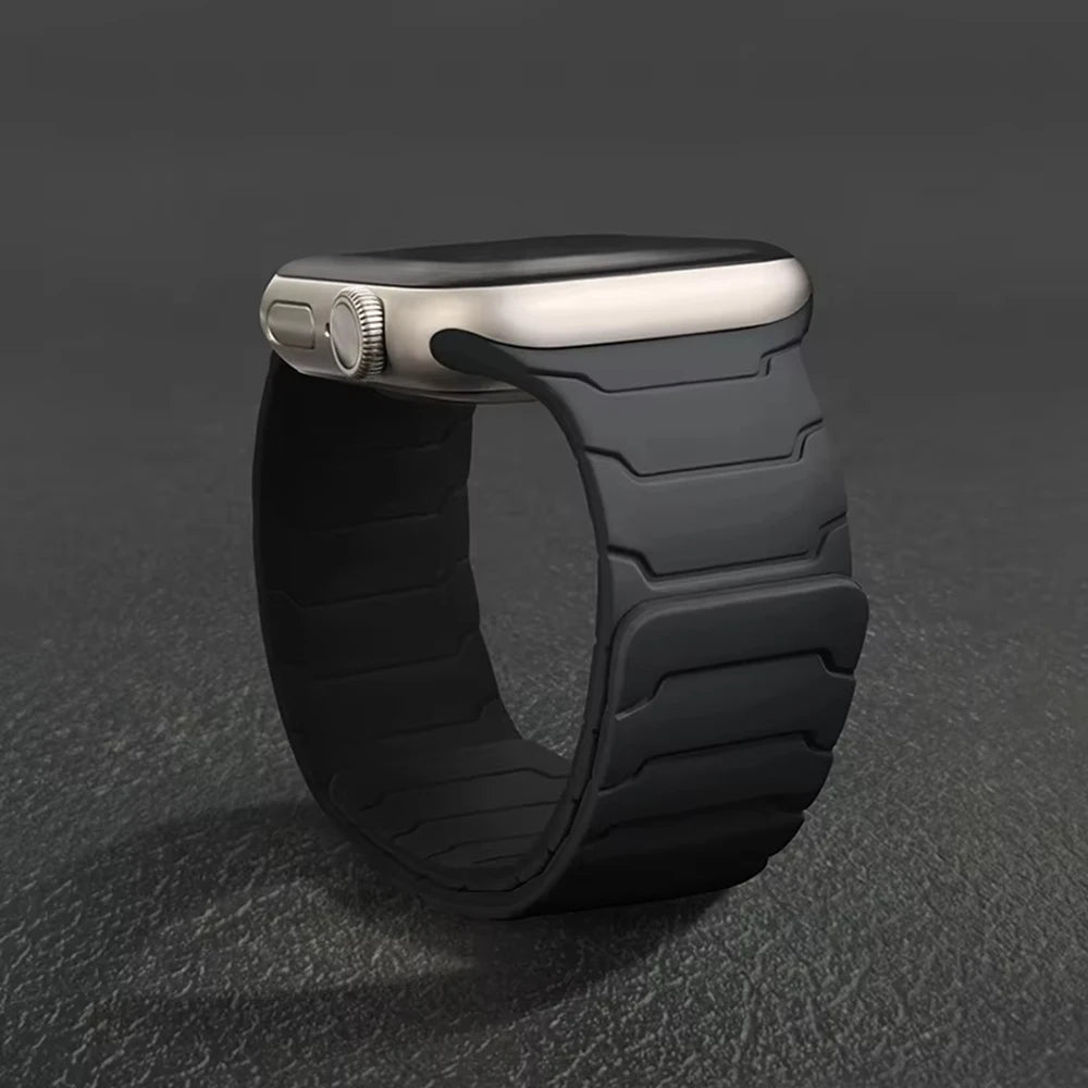 Silicone Magnetic Strap For Apple Watch Band