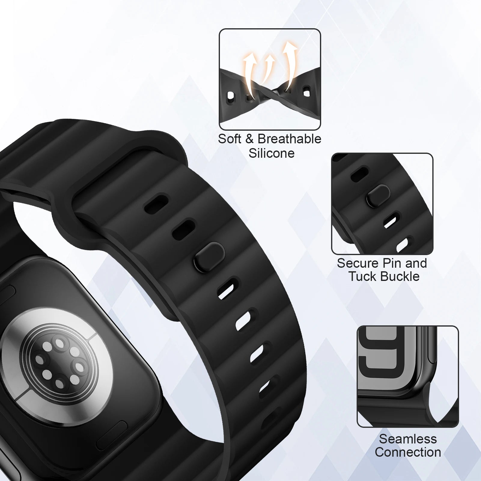 Sport Silicone Strap for Apple Watch