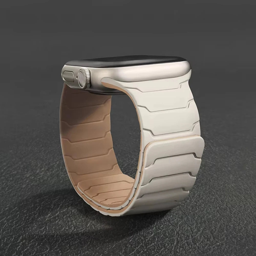 Silicone Magnetic Strap For Apple Watch Band