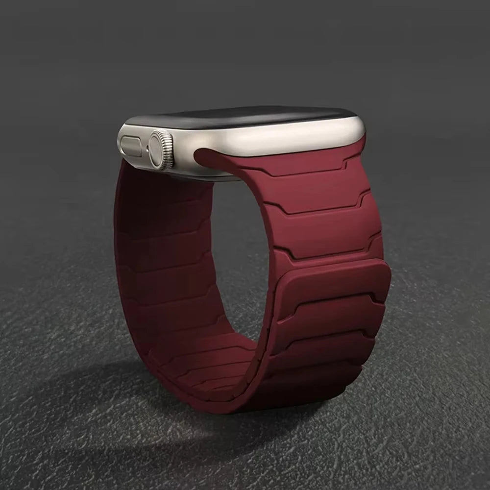 Silicone Magnetic Strap For Apple Watch Band