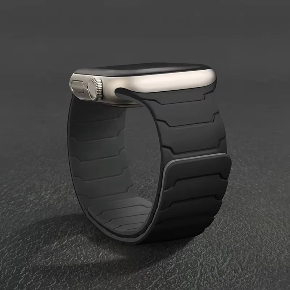 Silicone Magnetic Strap For Apple Watch Band
