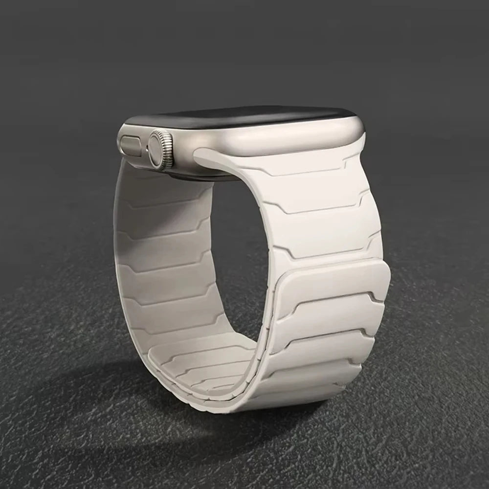 Silicone Magnetic Strap For Apple Watch Band