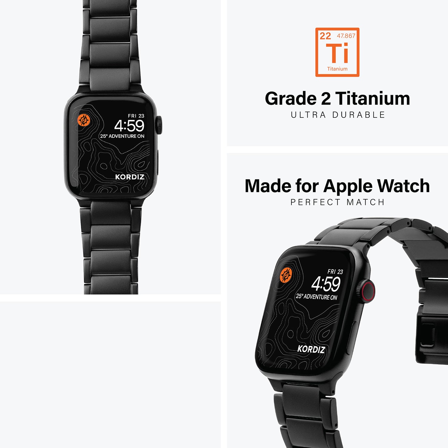 Luxury Magnetic Titanium Alloy Watch Strap For Apple Watch