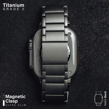 Luxury Magnetic Titanium Alloy Watch Strap For Apple Watch