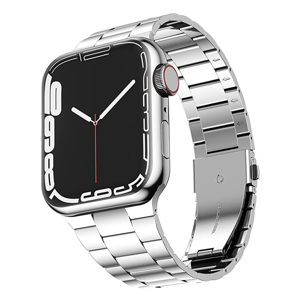 Ultra Thin Stainless Steel Metal Strap for Apple Watch Series 9 45mm 41mm/iWatch 7 6 5 4 3 42 38 44 40mm
